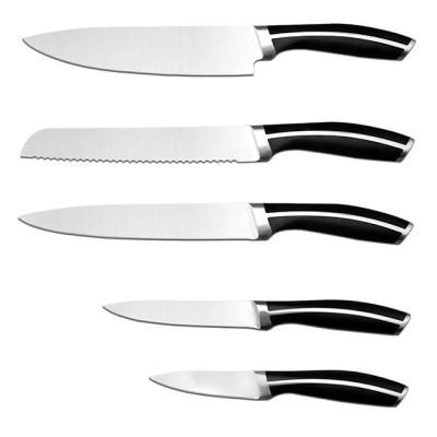 China 2020 5pcs Foged Disposable Kitchen Knives ABS Handle With High Carbon Steel Knife Sets In The Kitchen for sale