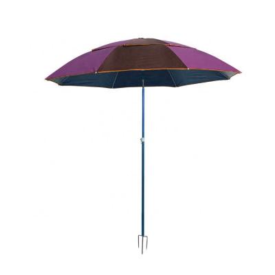 China Amazon Style Outdoor Fashion Furniture Parasol Outdoor Beach Umbrella With Anchor Sand Screw for sale