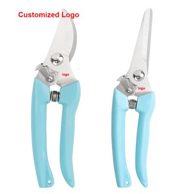 China Anti-Slip Handle CUSTOMIZED LOGO LOW MOQ Personalized Pruner Good Quality Luxury Garden Garden Tool Hand Pruner Anti Pruner Accessory for sale