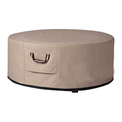 China Fire Resistant Stocked Pit Cover Foldable Portable Round Customized Patio Fire Pit Cover for sale