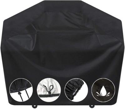 China Dustproof Outdoor BBQ Grill Cover Heavy Duty Waterproof Durable Polyester Material Protective Grill Cover for sale