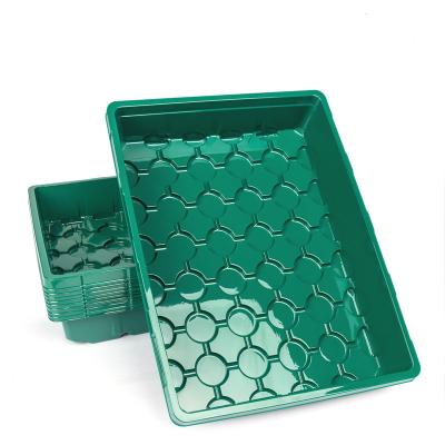 China Eco-Friendly Seed Starting Tray Plastic Nursery Seeding Trays with Humidity Dome and 48 Cell Seed Starting Tray for sale