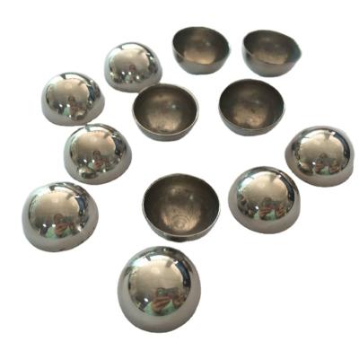 China Stainless steel 201 decoration metal material and type good quality stainless steel ornaments half sphere 35mm 50mm 75mm 90mm for sale