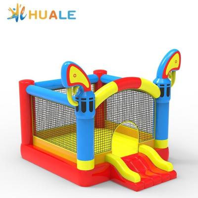 China Huale Nylon Factory Inflatable Bouncer Kids Bounce House For Birthday Party With Blower for sale