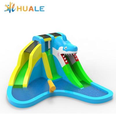 China Design Nylon Inflatable Castle Shark House Bouncer Jumping Trampoline Professional Factory for sale