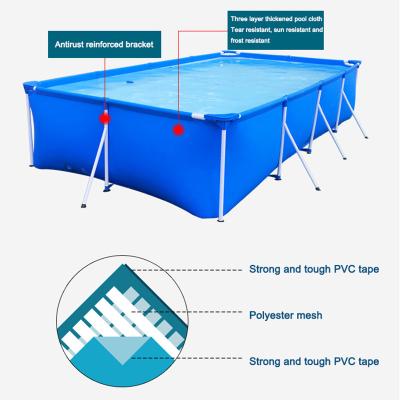 China Plato PVC Tarpaulin Metal Frame Swimming Pool Metal Frame Swimming Pool Hot Selling Swimming Pool Metal for sale