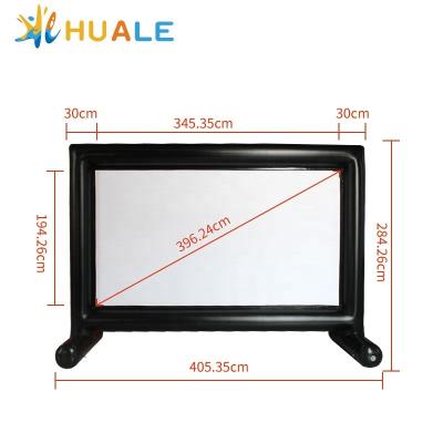 China Plato 0.6mm PVC Low MOQ Commercial Inflatable Outdoor Cinema Screen Tarpaulin Home Use For Sale for sale