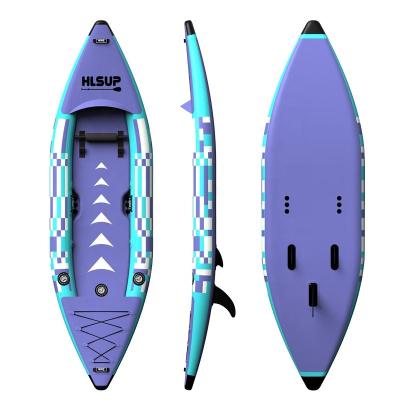 China High Quality Cheap Sea One Person PVC River Lake Rowing Kayak Inflatable Drift Fishing Boat for sale