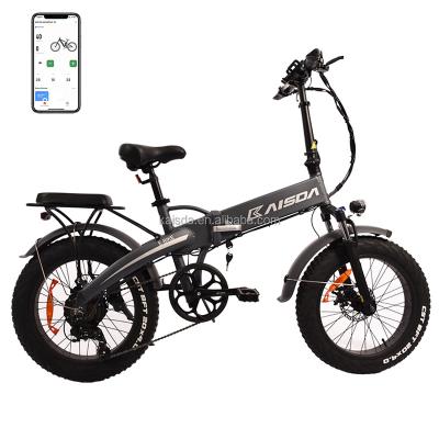 China Portable Light Weight Electric Bicycle Fat Tire Folding 40-60km 30-50Km/h for sale