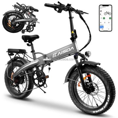 China KAISDA K2 EU/US Warehouse Smart LCD Display Electric Bicycle Exercise Folding Bicycle 60NM Torque Fat Ebike Snow Tire Bike zu verkaufen