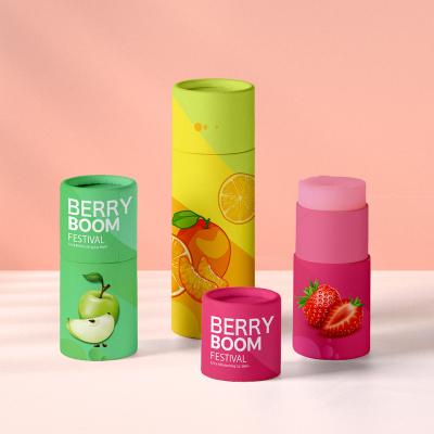 China high quality custom eco kraft paper lip balm cardboard container biodegradable for sale