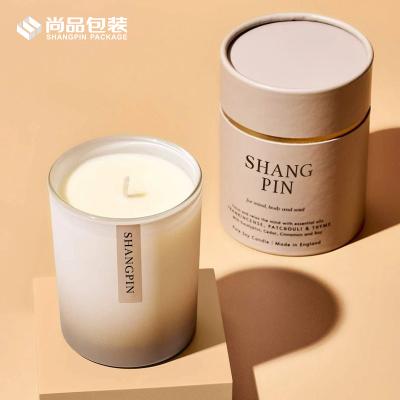 China Biodegradable Cardboard Cylinder Box Candle Paper Tube Gift Box Packaging for sale