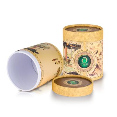 China Handmade Custom Eco-Friendly Paper Container T-Shirt Packaging Kraft Paper Tube Packaging for sale