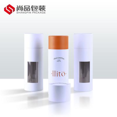 China Biodegradable Kraft Round Cylinder Logo Biodegradable Custom Paper Tubes Box Compostable Underwear Underwear Tube Packaging for sale