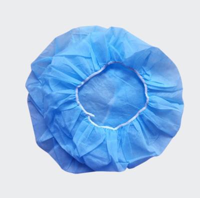 China Breathable Disposable Mop Hairnet Nonwoven Anti Dust With Adjustable Elastic Band for sale