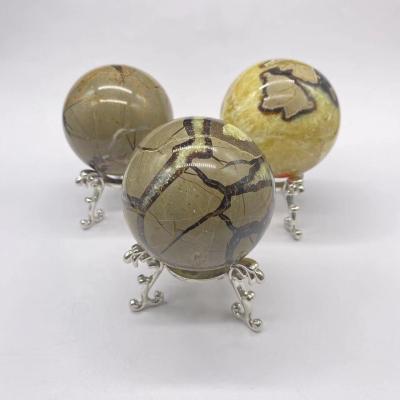 China Wholesale Art Natural Folk Crystals Healing Stone Septarium Ball Spheres For Decoration feng shui for sale