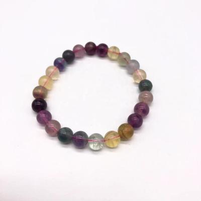 China Wholesale Natural Stone Feng Shui Energy Fluorite Bracelet Healing Adjustable Braided Men Women for sale