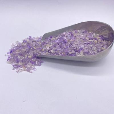 China Wholesale High Quality Loose Feng Shui Crystals Rocks Stones Amethyst Chips Crystal Gravels Healing Reiki Crystal for sale