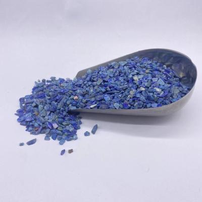 China Wholesale High Quality Loose Feng Shui Crystals Rocks Stones Lazulite Crystal Chips Gravels Healing Reiki Crystal for sale