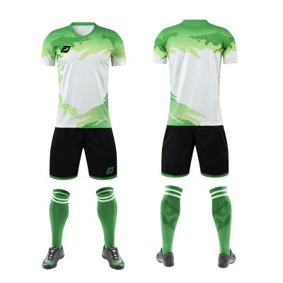 China Qatar World Cup Soccer Football Uniform Custom Jersey Set 2023 Dye Sublimation Custom Printing Soccer Wears Uniforms 012 for sale