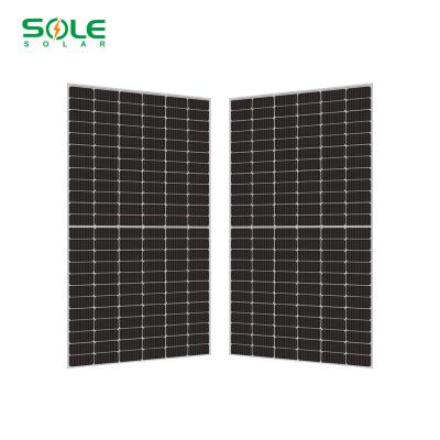 China Mono Solar Panels 550w 560w 600w PERC Solar Panels Half Cells Renewable Energy Solar Power Systems Mono Solar Panel Price for sale