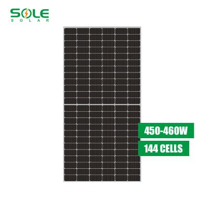 China Solar Power Systems Mono Solar Panel 450W 460W 480W Half Cell Panels Photovoltaic Modul Panele Solares PV Module Price for sale