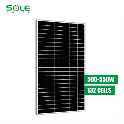 China Solar Power Systems 132cells 500watt Solar Panels 132cells 500watt Commercial Mono Solar Panel 500w 550w Commercial Mono Solar Panels Lebanon for sale