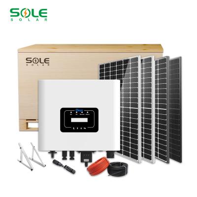 China Home On Grid Solar Power 1KW 2KW 3KW 5KW 6KW On Grid Solar Systems For Home Use for sale