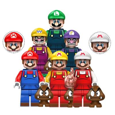 China Superb Handmade Die-Cut JM Bros Mario Luigi Valio Valluigi Mini Action Figures Building Block Toys For Children KDL805 for sale