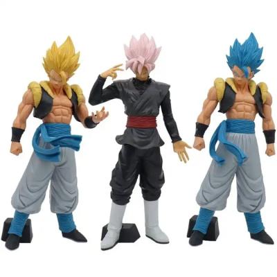 China JM 31cm Handmade Carved Dragon Ball Goku Action Figure Toys 3 Styles Vegeta PVC Figure Gogeta Figure Toys for sale