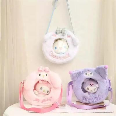 China JM 20*20cm Style Cartoon Melody Sanrio Kuromi Kuromi Cinnamoroll Eco-friendly Clear Bag Stuffed Plush Bag New For Gifts for sale