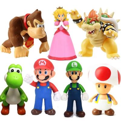 China 3d Action Numbers Mario Bros Action Figures PVC Dolls Mario Bros Toys Set PVC New Arrival Cartoon Model Mario JM for sale