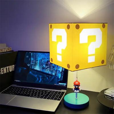 China New-designed decorative Super JM Anime table lamp minutes roll up three-color table lamp Super Mario creative bedroom children's toy bedside lamp for sale