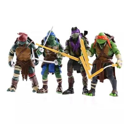 China 4pcs/set Eco-friendly Version Classic Turtle Movie Era JM Doll Joint Movable Toy Hand Model for sale