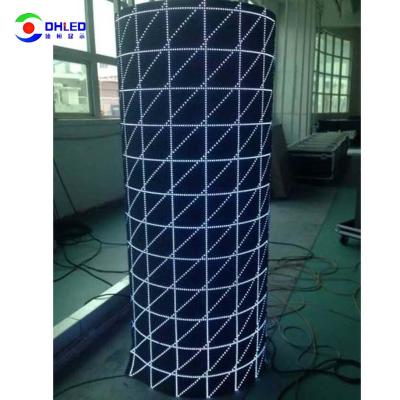 China P1.875 P2 P2.5 P3 Indoor Led Screen Flexible For Advertising Cylindrical Column LED Screen for sale