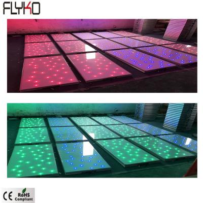 China Flyko Premium Starlit Sky Led Dance Floor Full Color Outdoor For Nightclub DJ Booth Disco 130cmx40cmx85cm for sale