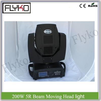 China New arrived! ! ! 200W 5R Moving Head Beam Stage Light LCD Display 44x41x54cm for sale