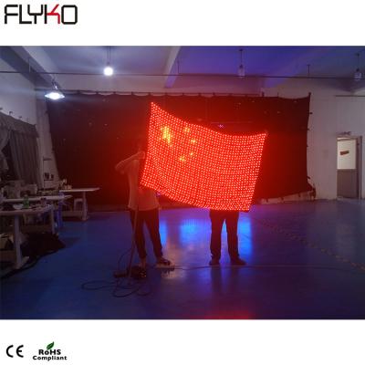 China Wholesale Customized Theme Park Height LED Vision Flag LED Curtain LED Video Curtain for sale