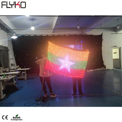 China Wholesale Theme Park Flyk Factory Price LED Flag LED Vision Curtain LED Video Curtain for sale