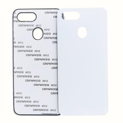 China 2D Shockproof Metal Plate TPU Sublimation Phone Case For OPPO F9 for sale