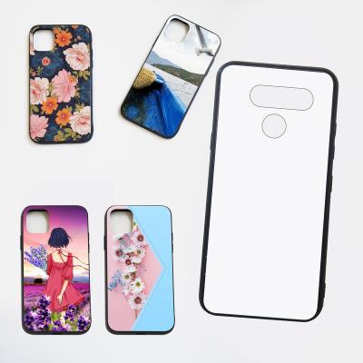 China Shockproof Rubber TPU With 2D TPU Aluminum Plate Sublimation Phone Case For LG K50S for sale