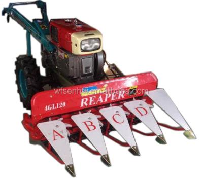 China Farms 12hp hand tractor with harvester for sale