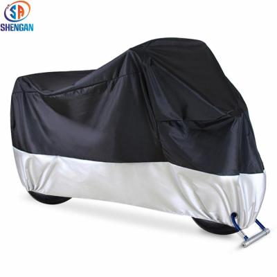 China Waterproof 170T Polyester Motorcycle Cover Silver Coated Cheap Motorbike Accessory For Promotion for sale