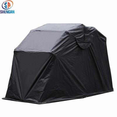 China Steel Frame Folding Outdoor Waterproof Motorcycle Garage Heavy Duty Collapsible Shelter For Big Motorcycle for sale