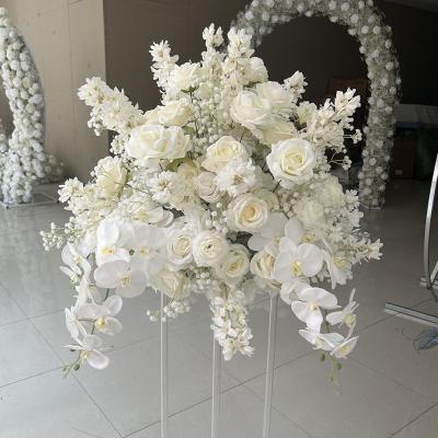 China New Durable Wedding Hydrangea Ball Rose Ball Flower Hall Decoration Table Flower Ball Wedding Decoration Stage Show Simulation for sale