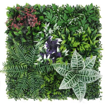 China 50*50cm Durable Home Garden Decoration Artificial Plastic Green Grass Plant Wall for sale