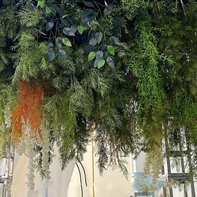 China Durable Hot Selling Indoor Home Fake Flower Green Hanging Plastic Artificial Plant for sale