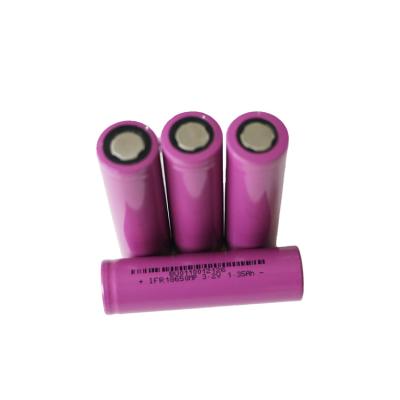 China A Cylindrical Lithium Ion Batteries 3.2V 6Ah 18650 Grade LiFePO4 Battery Cells For Solar Energy Storage 1100mAh for sale