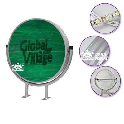 China Outdoor Round Acrylic Light Box Vacuum Light Box Advertising Light Box Without Picture Acrylic Signage Light Box for sale