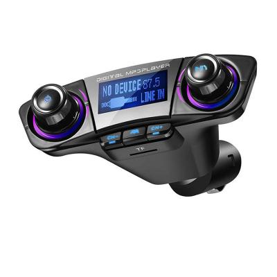 China 12v Cell Phone Charger Car Mp3 Player Fast Stereo Fm Transmitter With Auto Car Stereo Receiver Dual Usb Fm Kit Modulator for sale